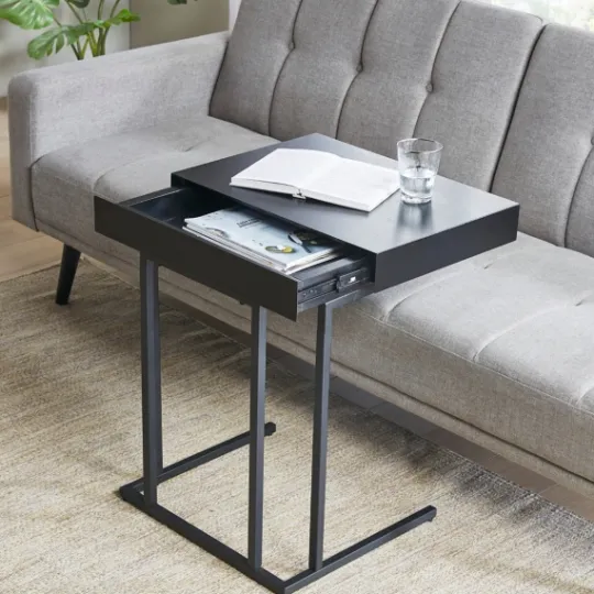 Kirkland's Home Wood And Metal C-Frame Accent Table- Accent & End Tables