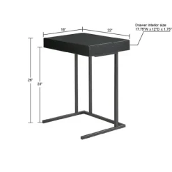 Kirkland's Home Wood And Metal C-Frame Accent Table- Accent & End Tables