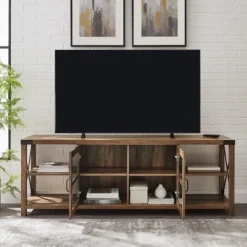 Kirkland's Home Wood And Metal Farmhouse Tv Stand- Tv Stands & Media Consoles