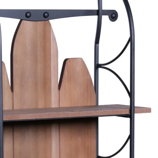 Kirkland's Home Wood And Metal Farmhouse Sled Wall Shelf- Shelves