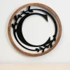 Kirkland's Home Wood And Metal Laurel Monogram C Plaque- Monogram Wall Decor