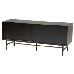 Kirkland's Home Wood And Metal Sliding Door Tv Stand- Tv Stands & Media Consoles