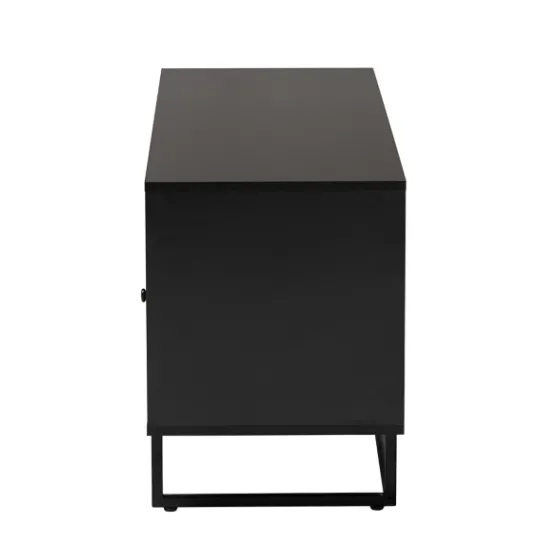 Kirkland's Home Wood And Rattan 3-Door Tv Stand- Tv Stands & Media Consoles