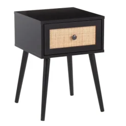 Kirkland's Home Wood And Rattan Drawer Accent Table- Accent & End Tables