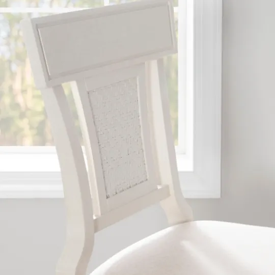 Kirkland's Home Wood And Rattan Upholstered Bar Stool- Bar Stools & Counter Height Stools