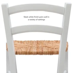 Kirkland's Home Wood And Seagrass Counter Stools, Set Of 2- Bar Stools & Counter Height Stools