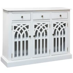 Kirkland's Home Wood Arches 3-Door Cabinet- Cabinets & Sideboards