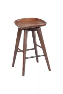 Kirkland's Home Wood Backless Swivel Counter Stool- Bar Stools & Counter Height Stools