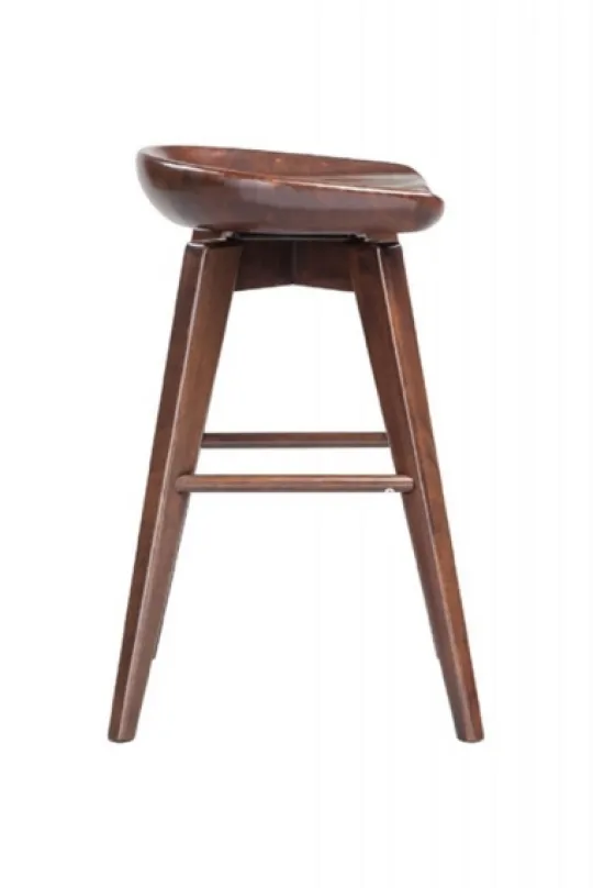 Kirkland's Home Wood Backless Swivel Counter Stool- Bar Stools & Counter Height Stools