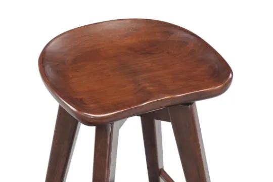 Kirkland's Home Wood Backless Swivel Counter Stool- Bar Stools & Counter Height Stools