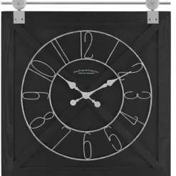 Kirkland's Home Wood Barn Door Clock- Clocks