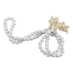 Kirkland's Home Wood Beaded Tassel Garland- Decorative Accents