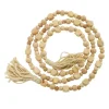 Kirkland's Home Wood Beads Cream Tassel Garland- Decorative Accents