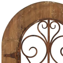 Kirkland's Home Wood Black Metal Scrollwork Wall Plaque- Wall Plaques