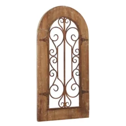 Kirkland's Home Wood Black Metal Scrollwork Wall Plaque- Wall Plaques