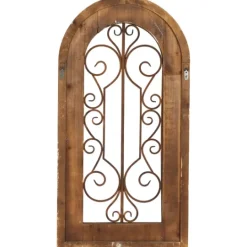 Kirkland's Home Wood Black Metal Scrollwork Wall Plaque- Wall Plaques