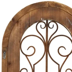 Kirkland's Home Wood Black Metal Scrollwork Wall Plaque- Wall Plaques