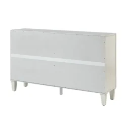 Kirkland's Home Wood Block Patterned 4-Door Sideboard- Cabinets & Sideboards