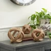 Kirkland's Home Wood Carved Bead Orbs, Set Of 3- Bowl Filler