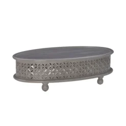 Kirkland's Home Wood Carved Medallion Coffee Table- Coffee Tables