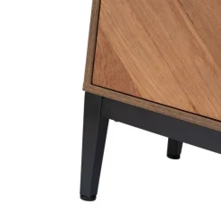 Kirkland's Home Wood Chevron 4-Door Sideboard- Cabinets & Sideboards