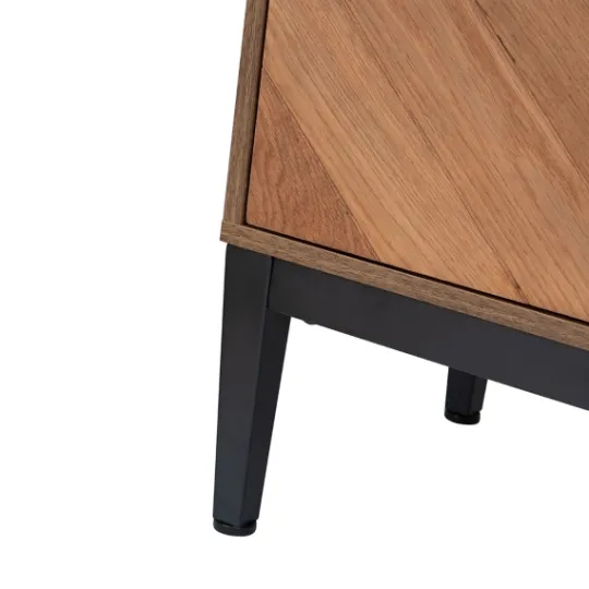 Kirkland's Home Wood Chevron 4-Door Sideboard- Cabinets & Sideboards