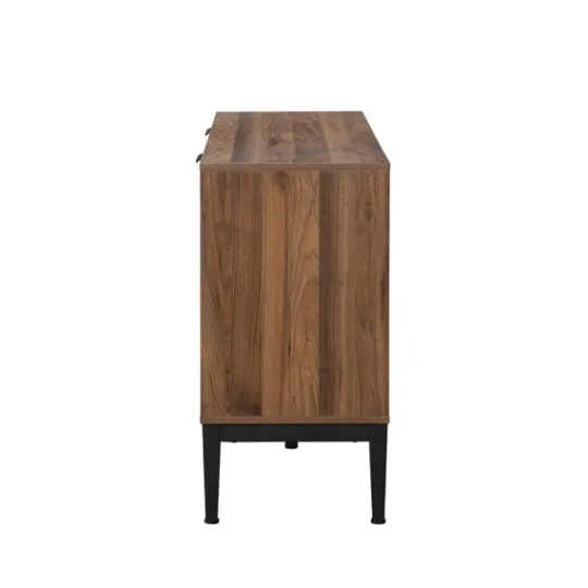 Kirkland's Home Wood Chevron 4-Door Sideboard- Cabinets & Sideboards