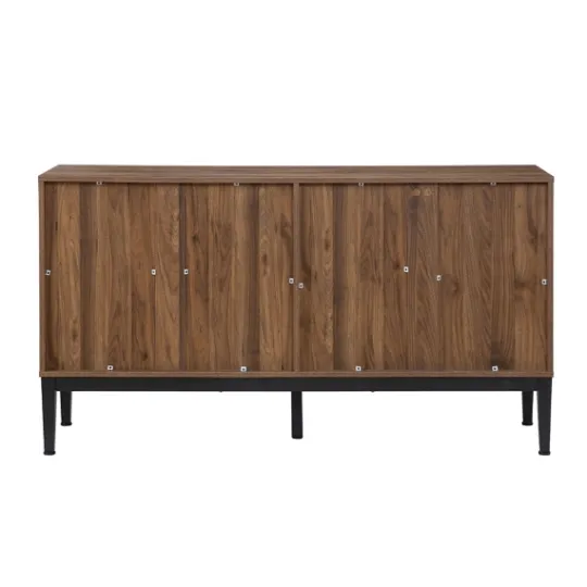 Kirkland's Home Wood Chevron 4-Door Sideboard- Cabinets & Sideboards