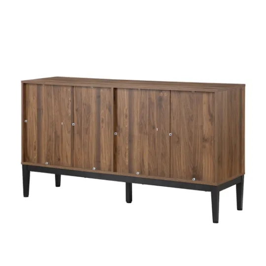 Kirkland's Home Wood Chevron 4-Door Sideboard- Cabinets & Sideboards