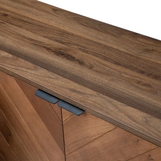 Kirkland's Home Wood Chevron 4-Door Sideboard- Cabinets & Sideboards