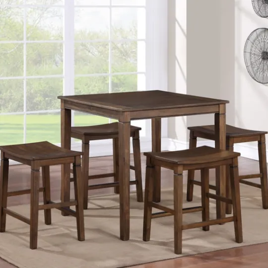 Kirkland's Home Wood Counter Stool 5-Pc. Dining Set- Dining Tables