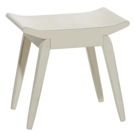 Kirkland's Home Wood Curved Seat Stool- Benches & Ottomans