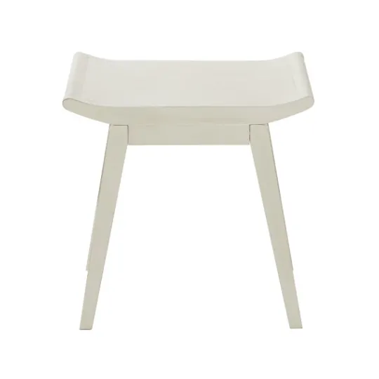 Kirkland's Home Wood Curved Seat Stool- Benches & Ottomans
