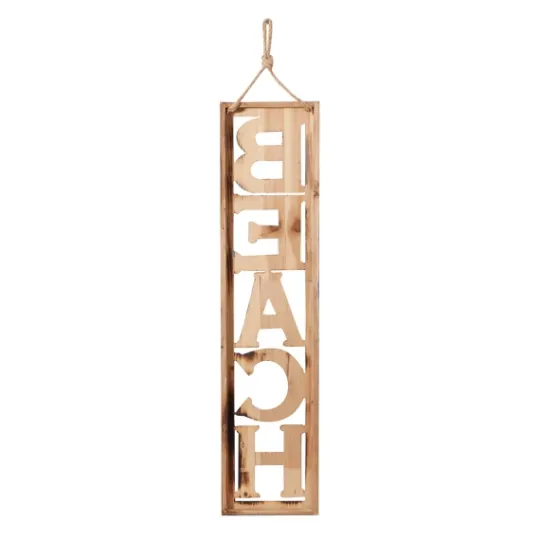 Kirkland's Home Wood Cut-Out Beach Hanging Wall Plaque- Wall Quotes & Signs
