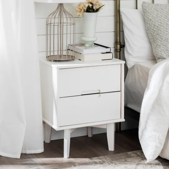Kirkland's Home Wood Cut-Out Handle Nightstand- Nightstands