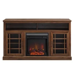 Kirkland's Home Wood 2-Door Led Fireplace Cabinet- Tv Stands & Media Consoles