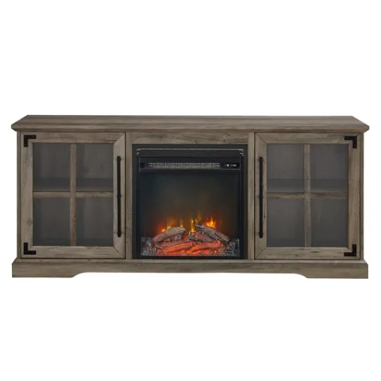 Kirkland's Home Wood 2-Door Led Fireplace Cabinet- Tv Stands & Media Consoles