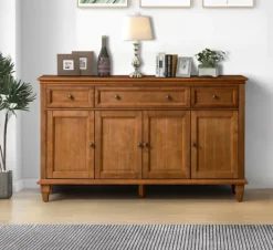 Kirkland's Home Wood 4-Door Sideboard Cabinet- Cabinets & Sideboards