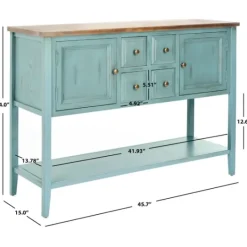 Kirkland's Home Wood 2-Door Storage Console Table- Console Tables