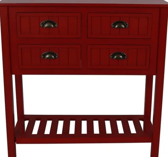 Kirkland's Home Wood 4-Drawer Console Table- Console Tables