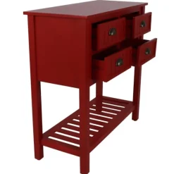 Kirkland's Home Wood 4-Drawer Console Table- Console Tables