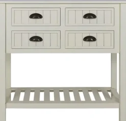 Kirkland's Home Wood 4-Drawer Console Table- Console Tables