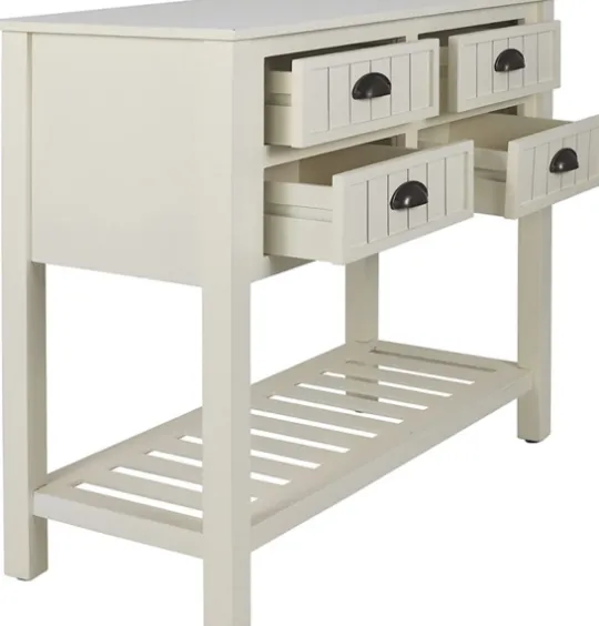 Kirkland's Home Wood 4-Drawer Console Table- Console Tables