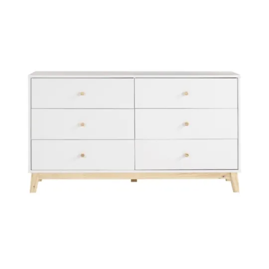 Kirkland's Home Wood 6-Drawer Footed Dresser- Dressers & Chests