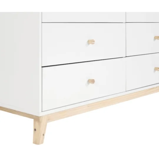 Kirkland's Home Wood 6-Drawer Footed Dresser- Dressers & Chests