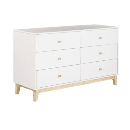 Kirkland's Home Wood 6-Drawer Footed Dresser- Dressers & Chests