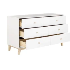 Kirkland's Home Wood 6-Drawer Footed Dresser- Dressers & Chests