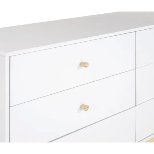 Kirkland's Home Wood 6-Drawer Footed Dresser- Dressers & Chests