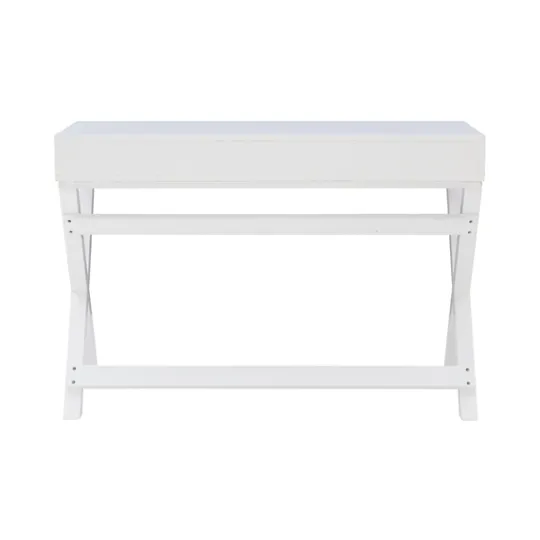 Kirkland's Home Wood 2-Drawer X-Frame Desk- Office Furniture