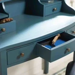 Kirkland's Home Wood 5-Drawers Desk- Office Furniture